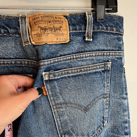 Orange Tag Vintage Levi’s 517 Distressed Mom Jeans - Picture 6 of 11